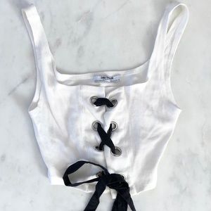 Zara knit cropped top